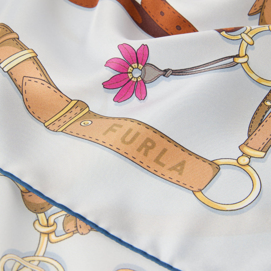 Furla Tortona Carre' 90X90 in Grey - Scarves 