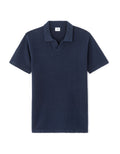 Celio Cotton Blend Short-Sleeved Polo - Navy