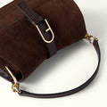 Furla Flow Mini Top Handle in Brown - Bags 