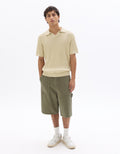 Regular Fit Striped and Textured Polo Celio