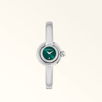 Furla Piercing  Round Case Watch in Silver - Watches 