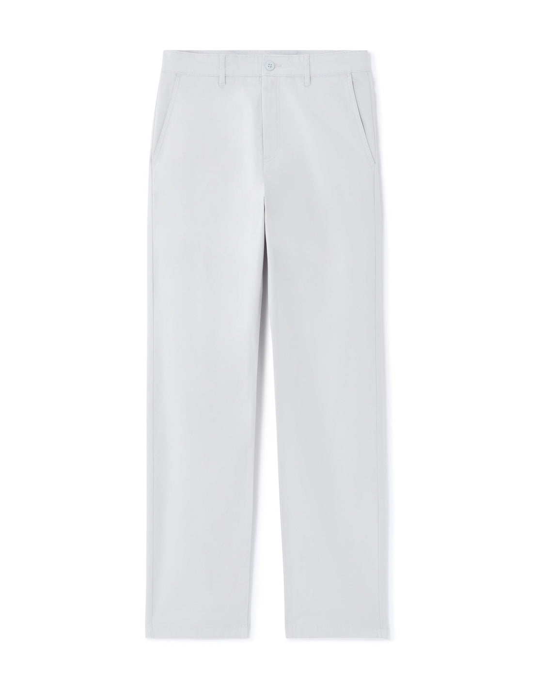 Light Blue Straight Fit Stretch Cotton Chinos Celio