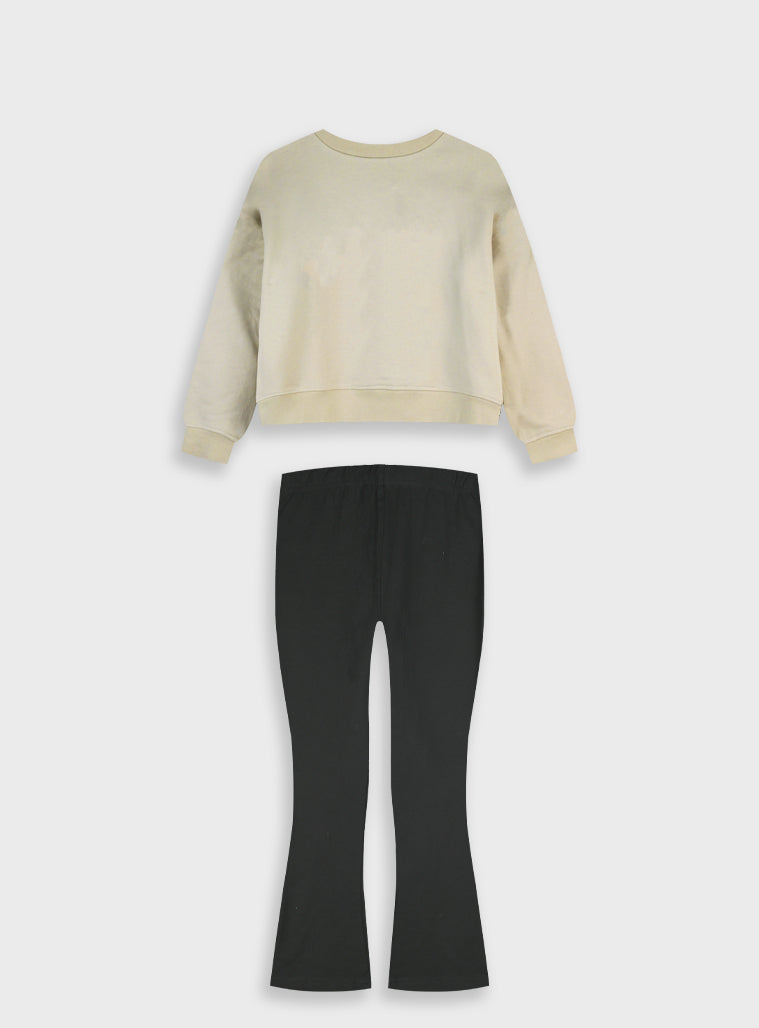Cotton Girl Set - Anthracite