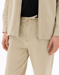 Celio Beige Slim Fit All-Day Ankle-Length Solid Pants - Beige