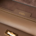 Furla Greta M Top Handle in Brown - Bags 