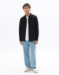 Celio Black regular fit ribbed shirt - Black