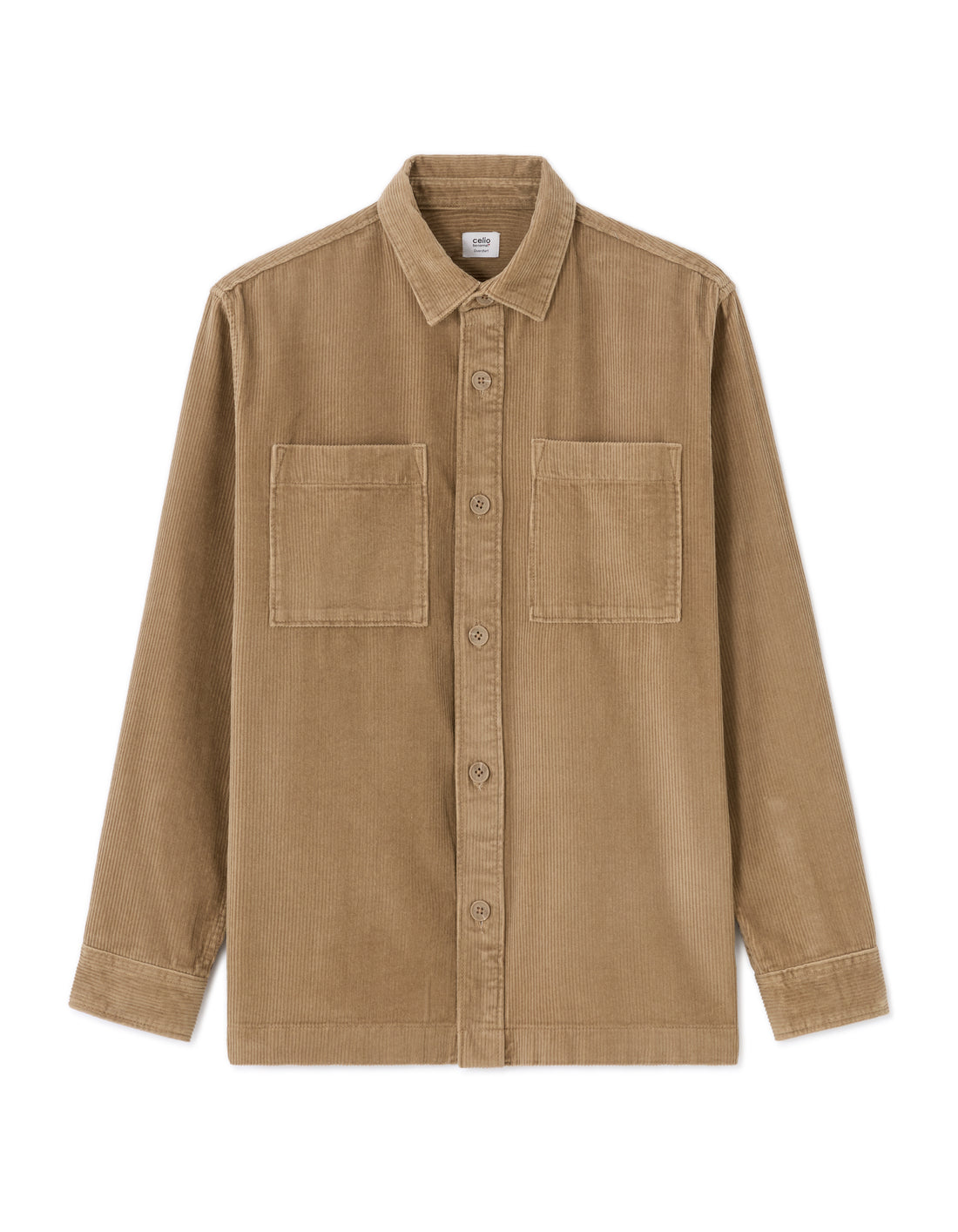Camel Long Sleeves Shirt - Celio Lebanon