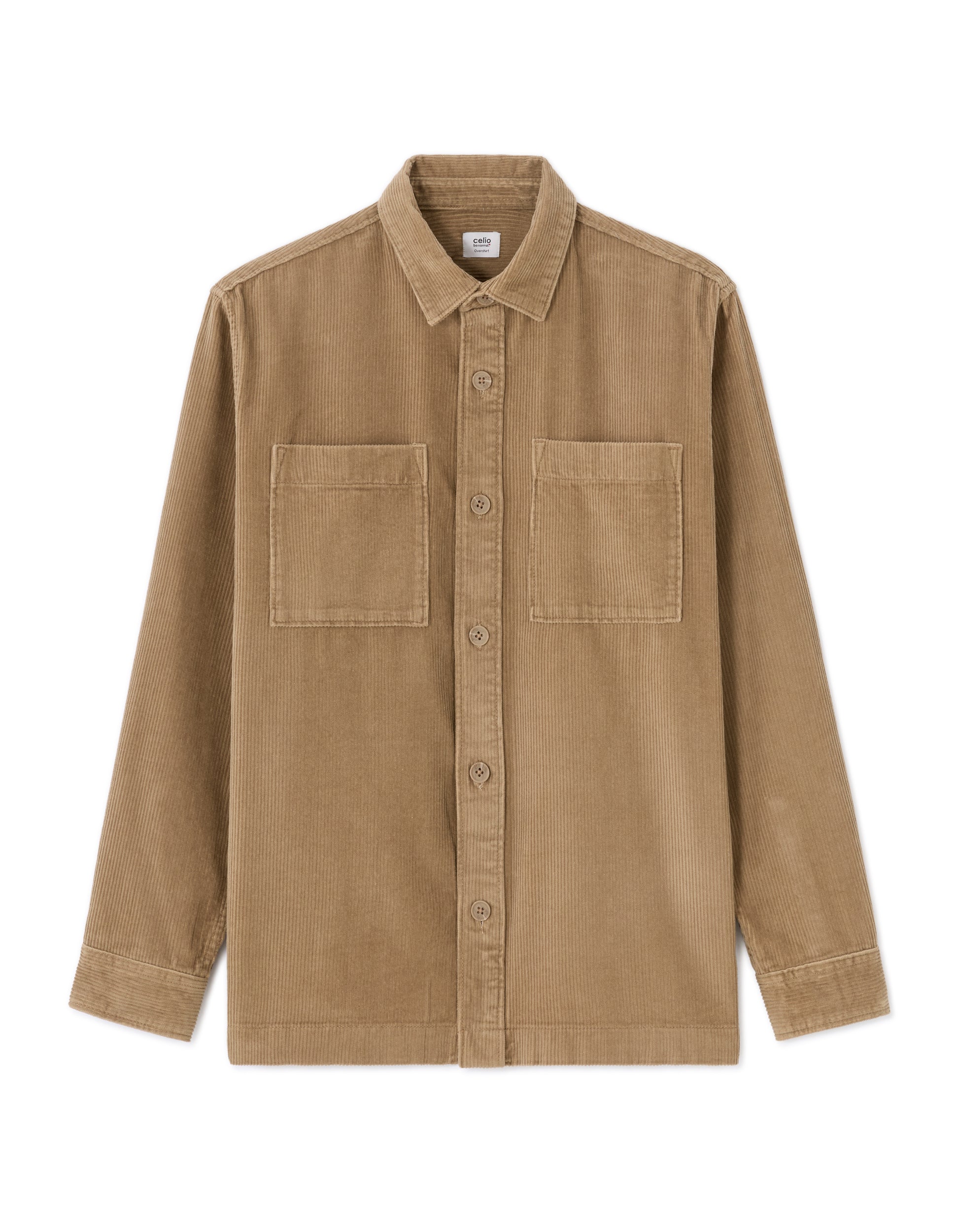 Camel Long Sleeves Shirt - Celio Lebanon