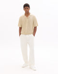 Celio Cotton Short-Sleeved Polo - Beige