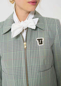 jacket in dark green Prince of Wales check