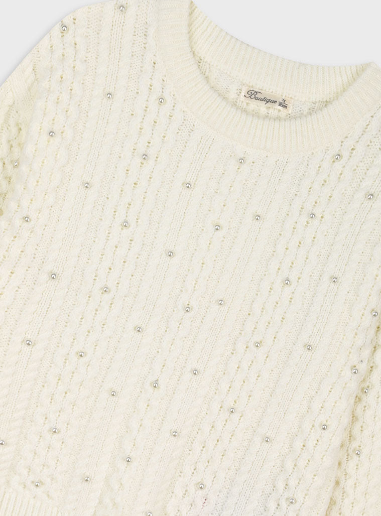 Children's Offwhite Blouse For Girl