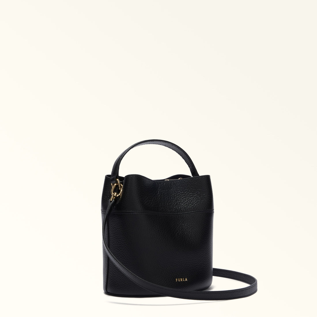 Furla Amelia Mini Bucket Bag in Black - Bags 