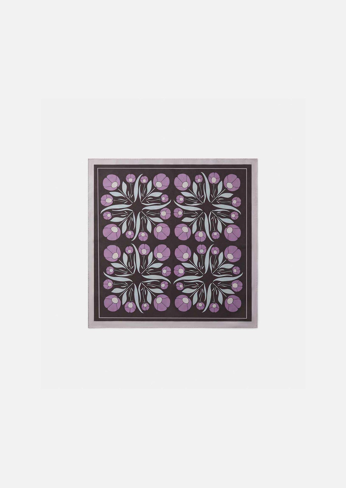 Elena scarf in purple silk by Tara Jarmon