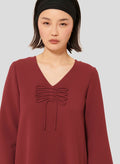 Rolie burgundy crepe dress by Tara Jarmon Lebanon