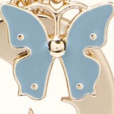 Furla Crystal Keyring Butterfly in Blue - Charms 
