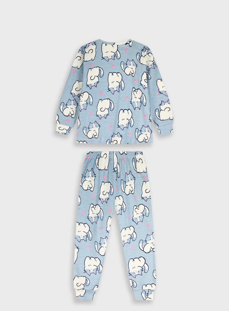 Cotton Girl Pyjamas - All Over Print