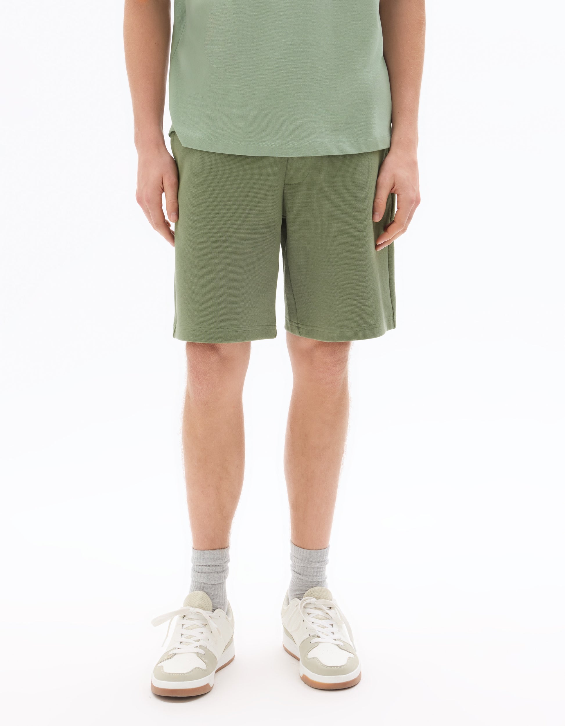 Celio Cotton Blend Bermuda - Green