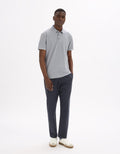 grey blue Short sleeves Polo
