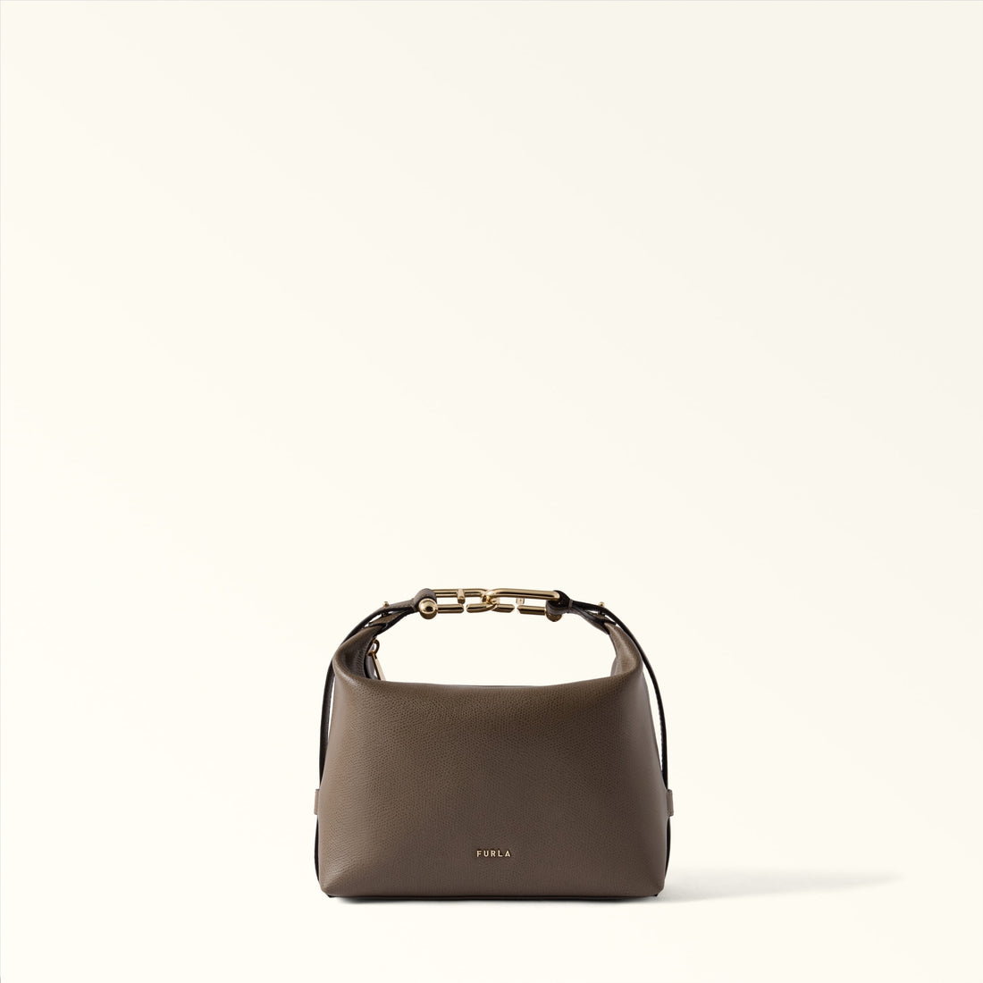 Furla Tonie Mini Hobo in Grey - Bags 
