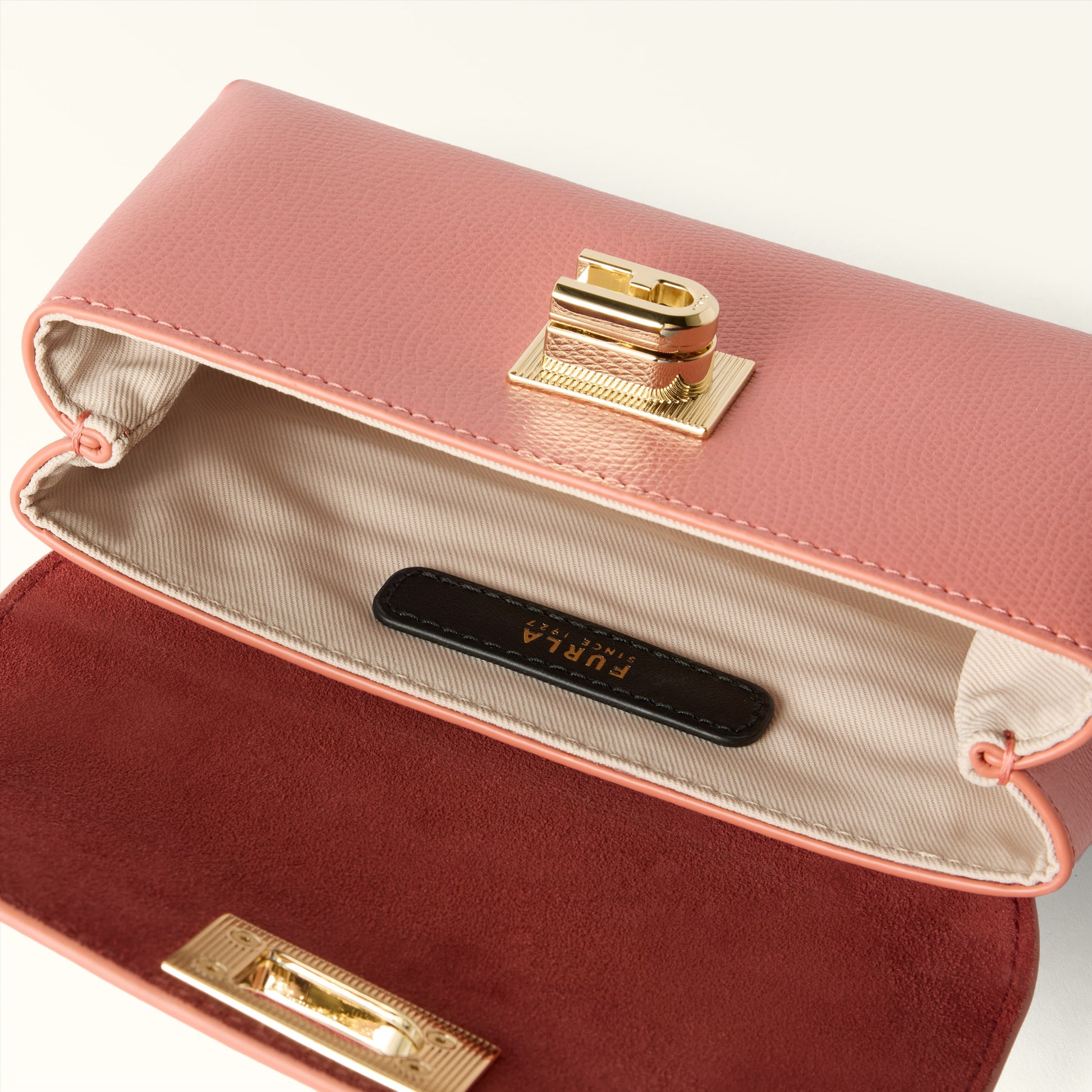 Furla 1927 Mini Crossbody Top Handle in Pink - Bags 