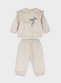  Offwhite Infant'S Tracksuit(Blouse,Trousers) For Girl