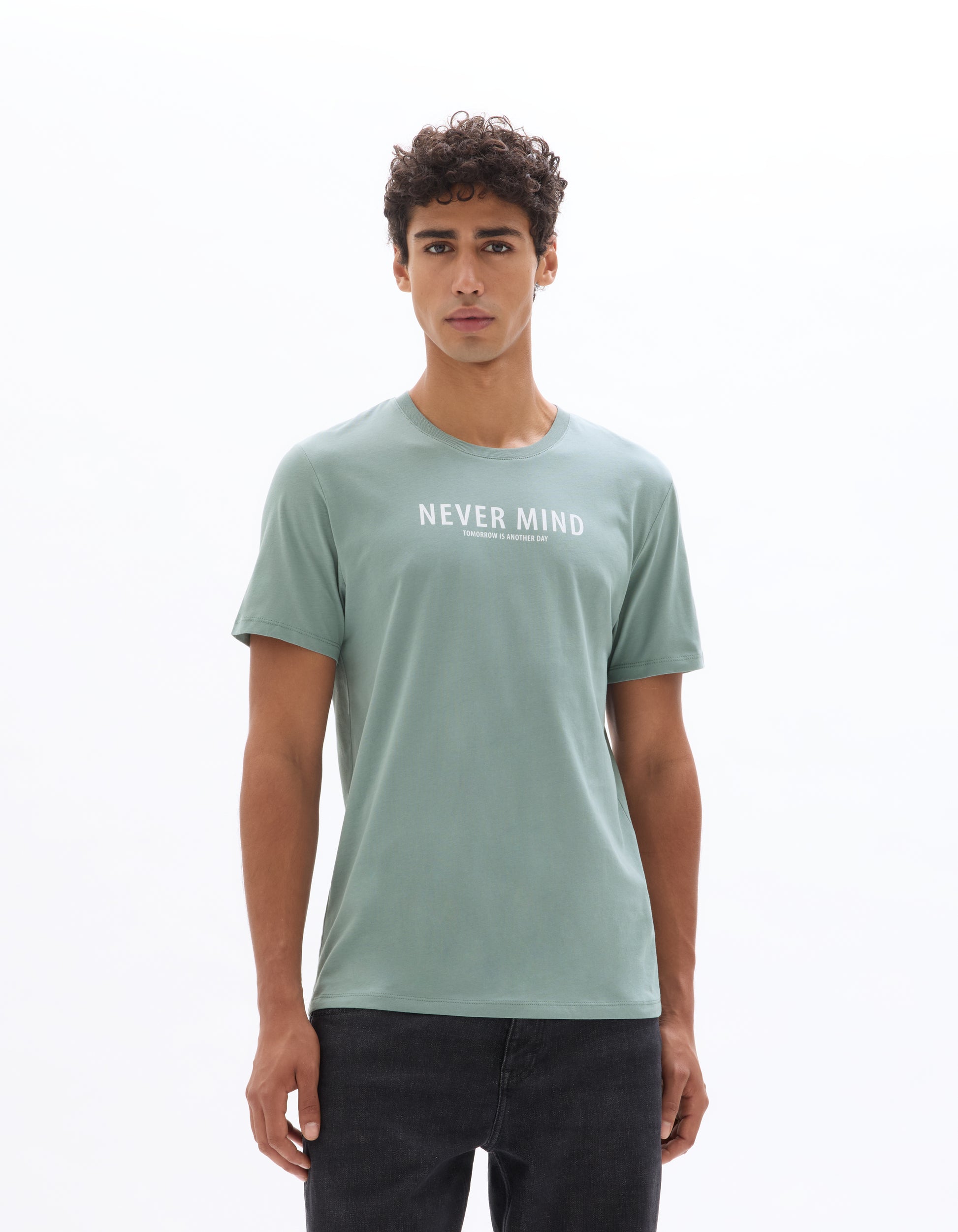 Vert De Gris Short Sleeves Tshirt - Celio Lebanon