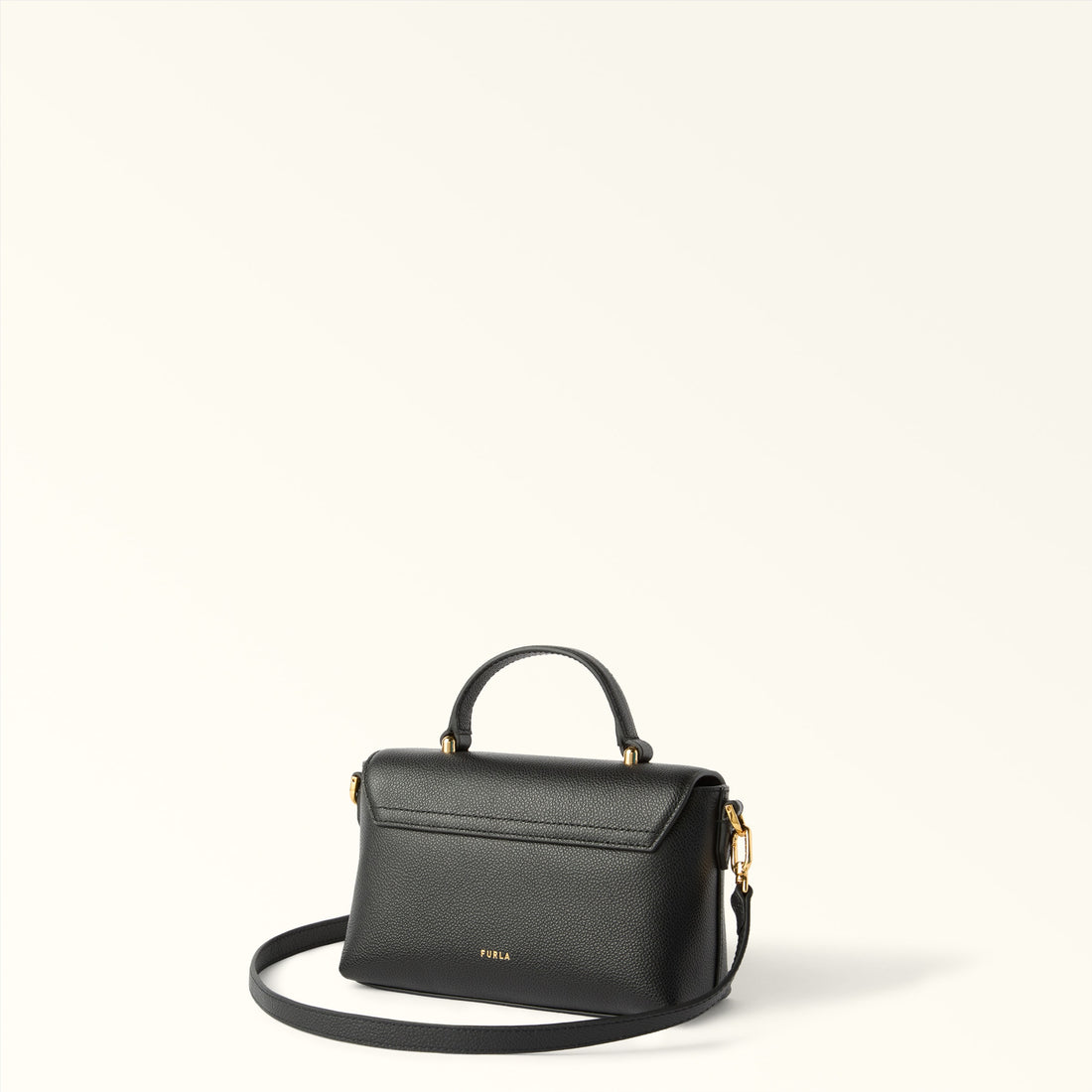 Furla Moonlight Mini Top Handle in Black - Bags 