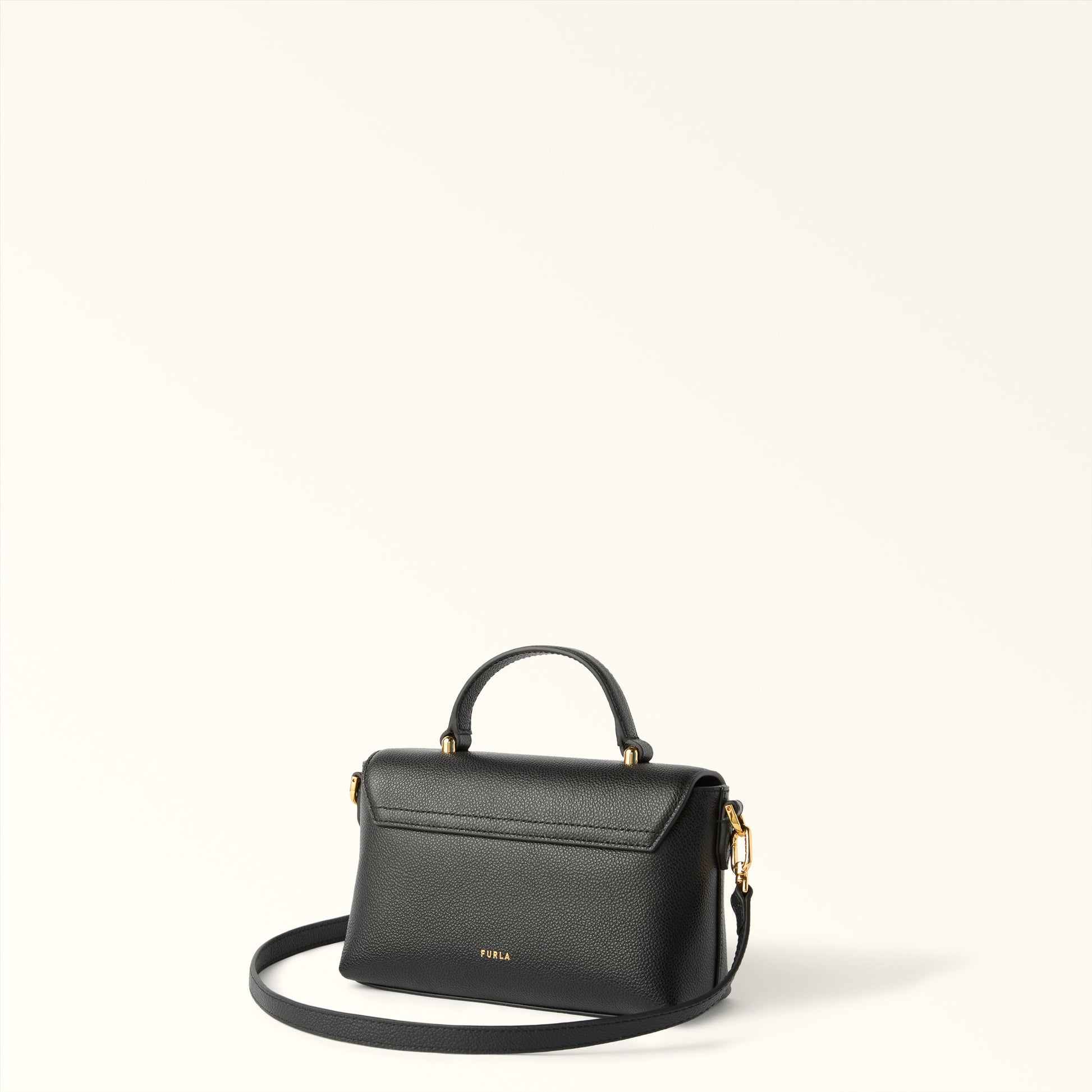 Furla Moonlight Mini Top Handle in Black - Bags 