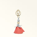 Furla Allegra Rose Keyring in Orange - Charms 