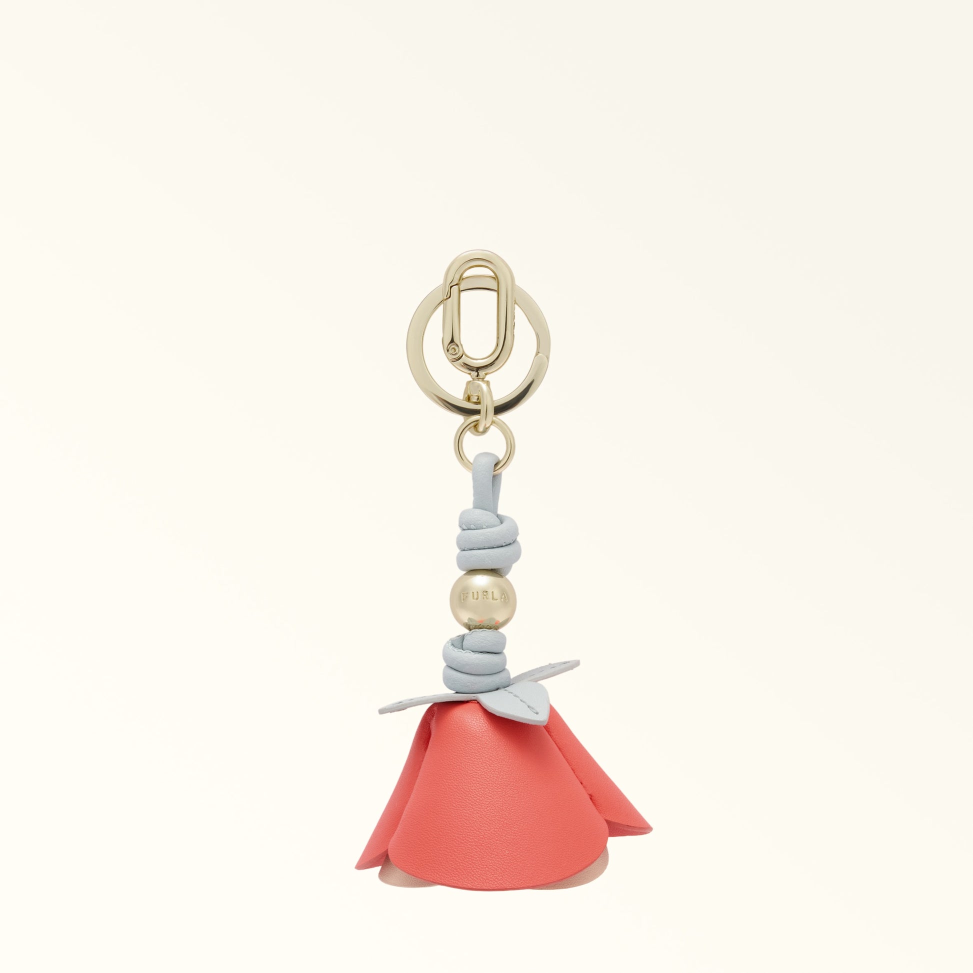 Furla Allegra Rose Keyring in Orange - Charms 