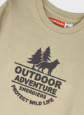 Cotton Blend Boy Blouse Sweatshirt - Beige