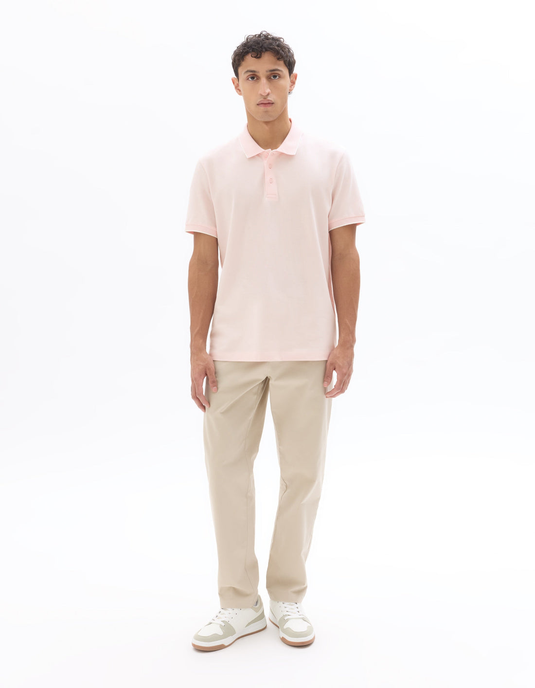 Regular Fit 100% Cotton pique Polo Shirt Celio