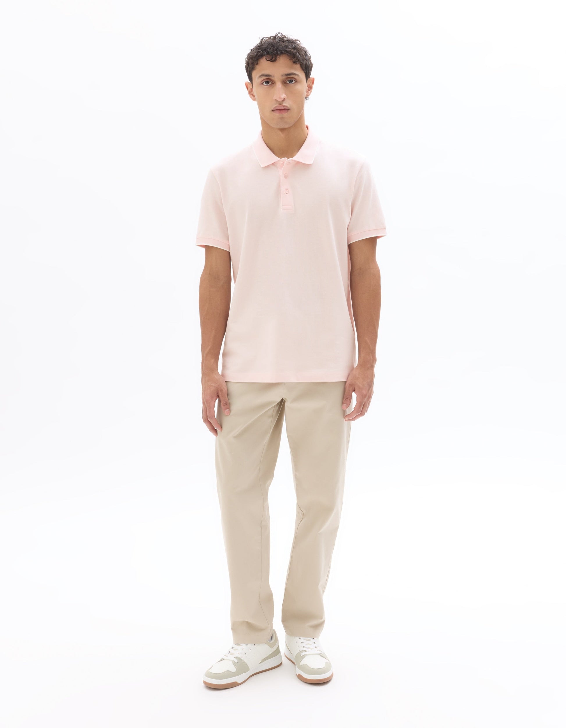 Regular Fit 100% Cotton pique Polo Shirt Celio