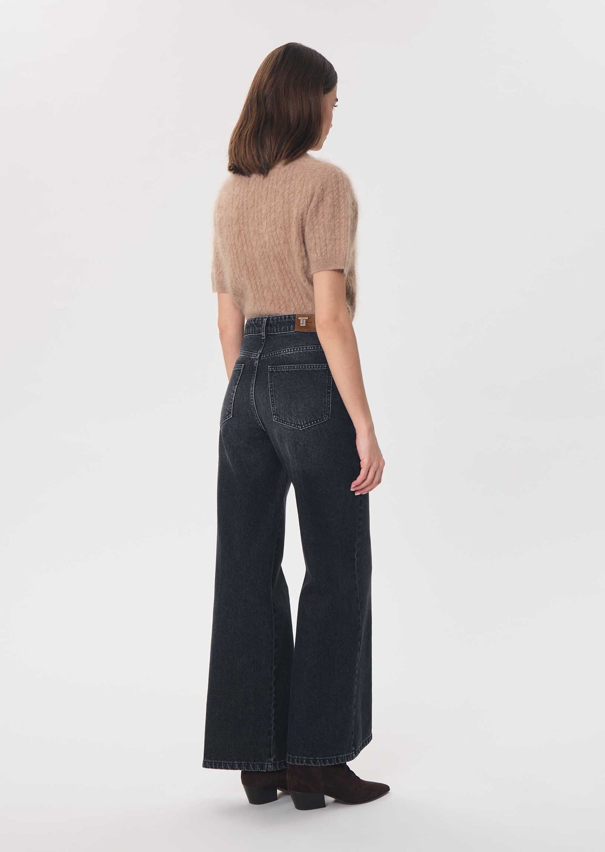 Joss jeans in grey cotton by Tara Jarmon