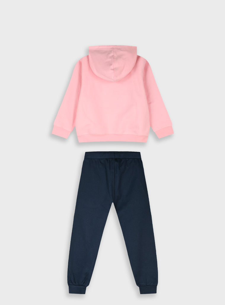Cotton Girl Tracksuit - Navy