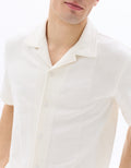 Regular Fit 100% Cotton Jacquard Short Sleeve Shirt Celio
