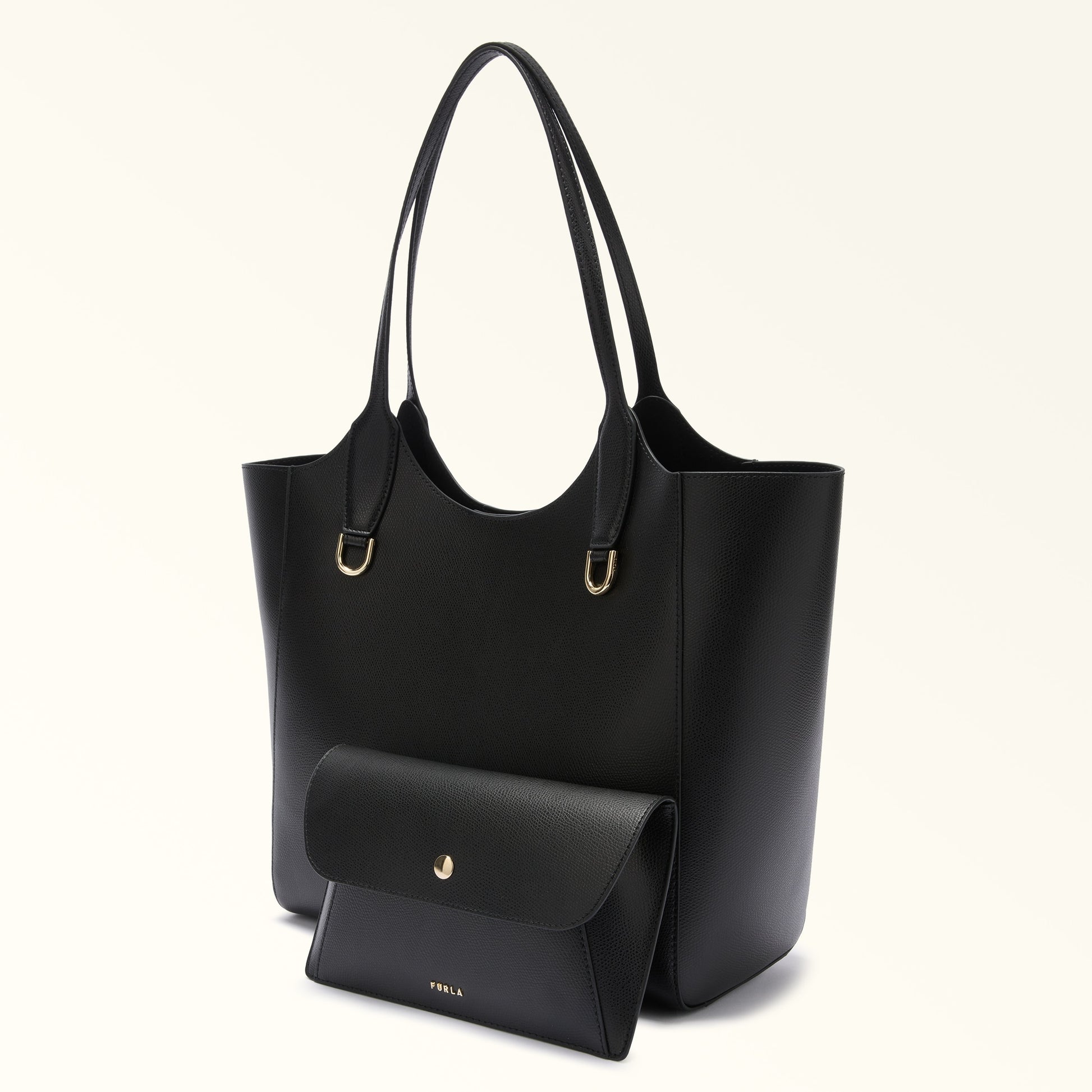 Furla Lea M Tote in Black - Bags 