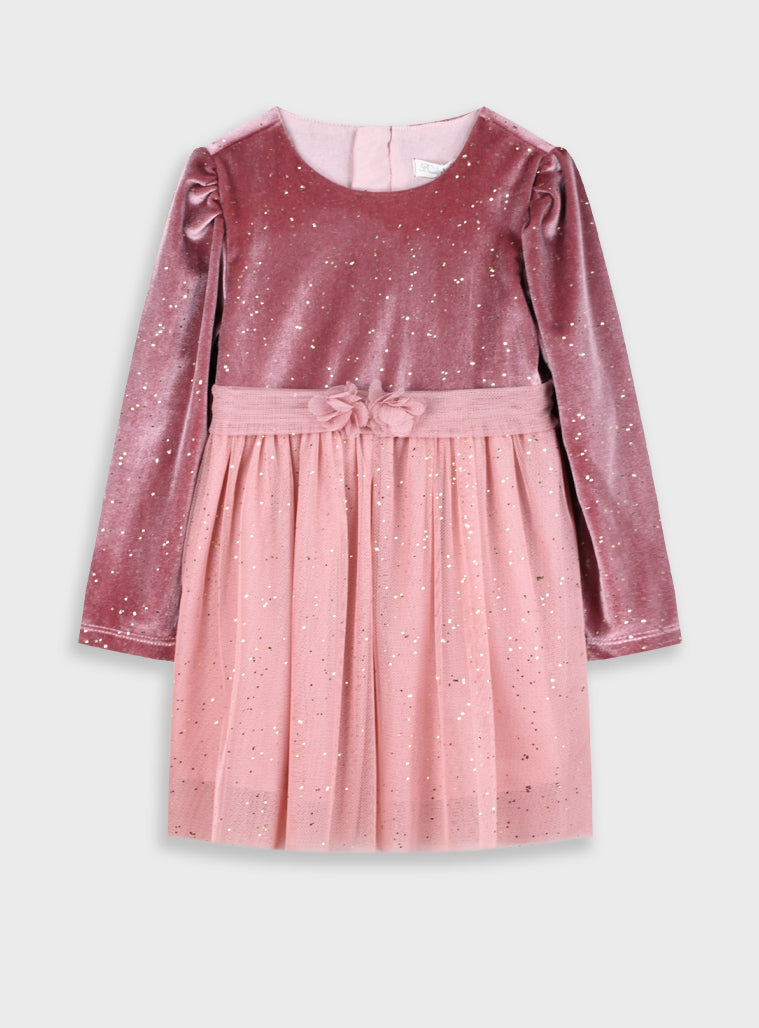 Girl Dress - Pearl Pink
