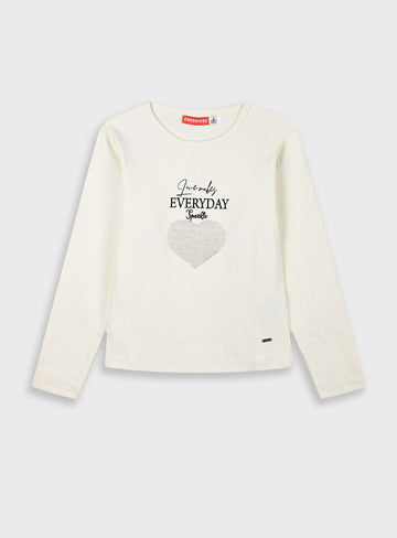 Children's Offwhite Blouse For Girl