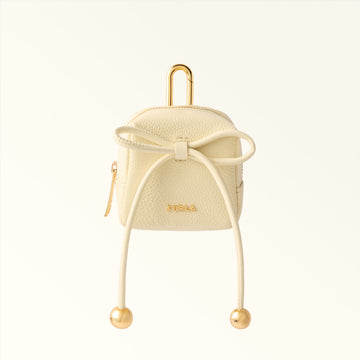 Furla Poppy Ribbon Case Charm in White - Charms 