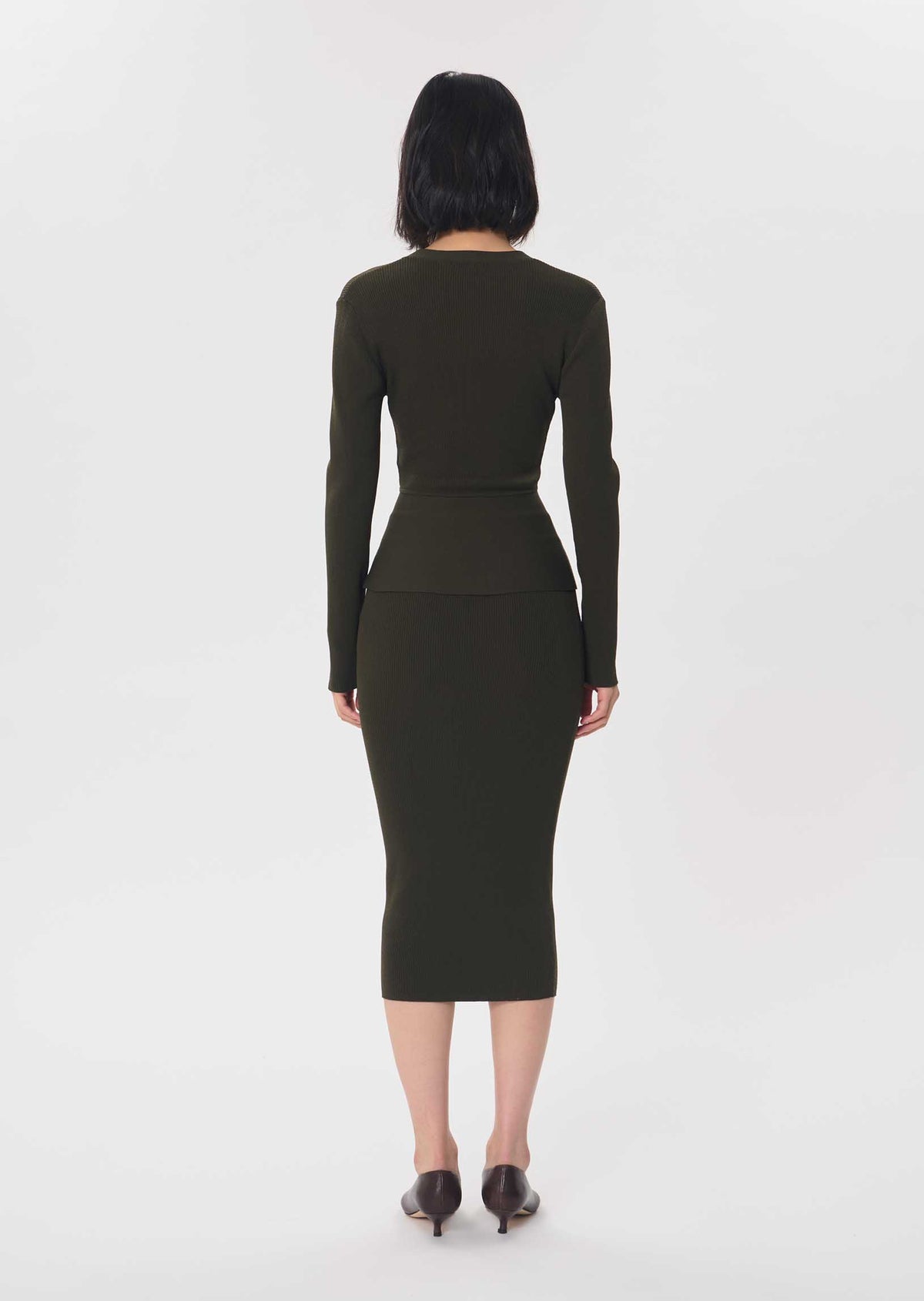 Jeannette skirt in khaki by Tara Jarmon