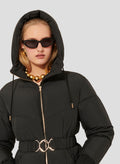 Dina matte black down jacket by Tara Jarmon Lebanon