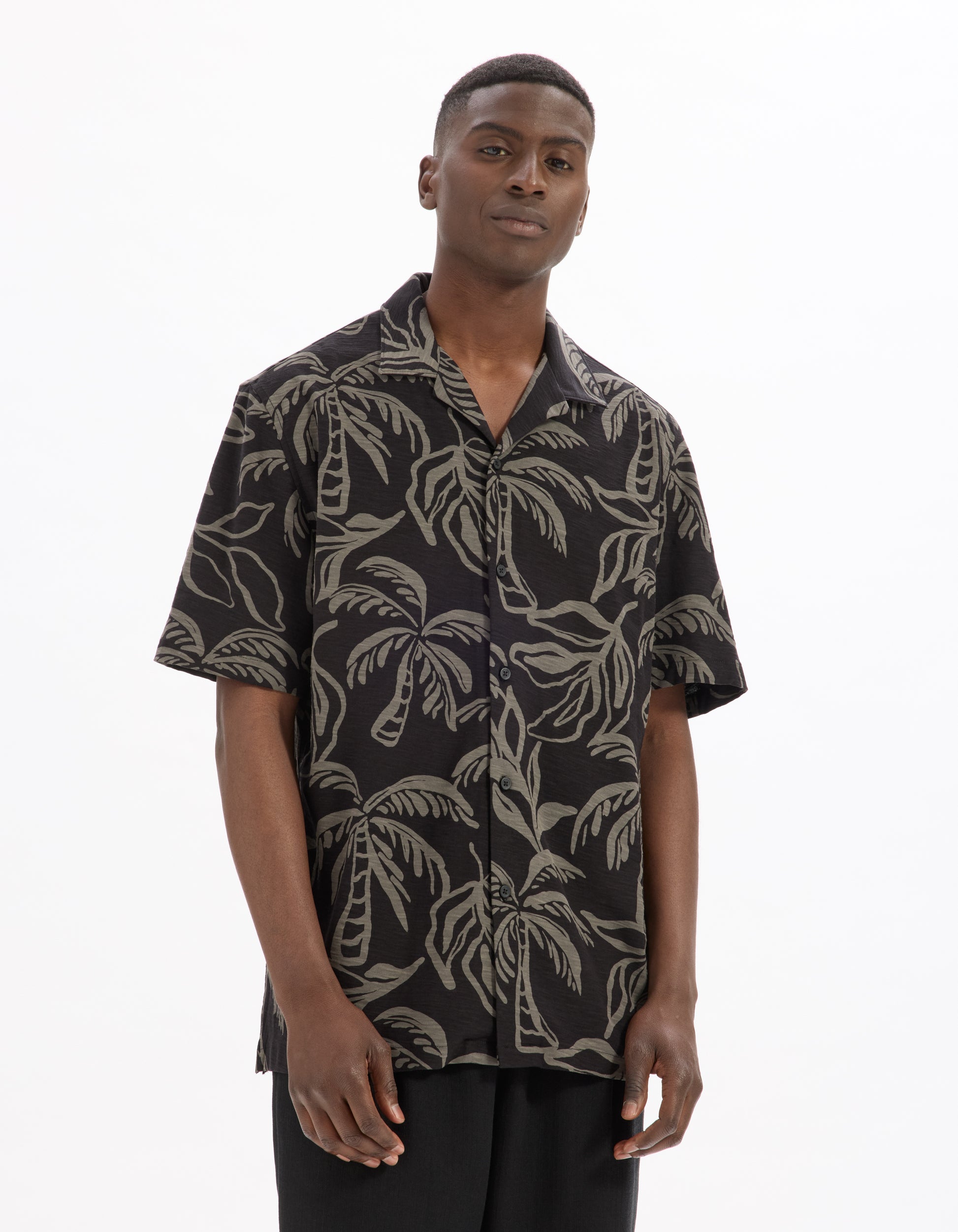 Black Short Sleeves Shirt - Celio Lebanon