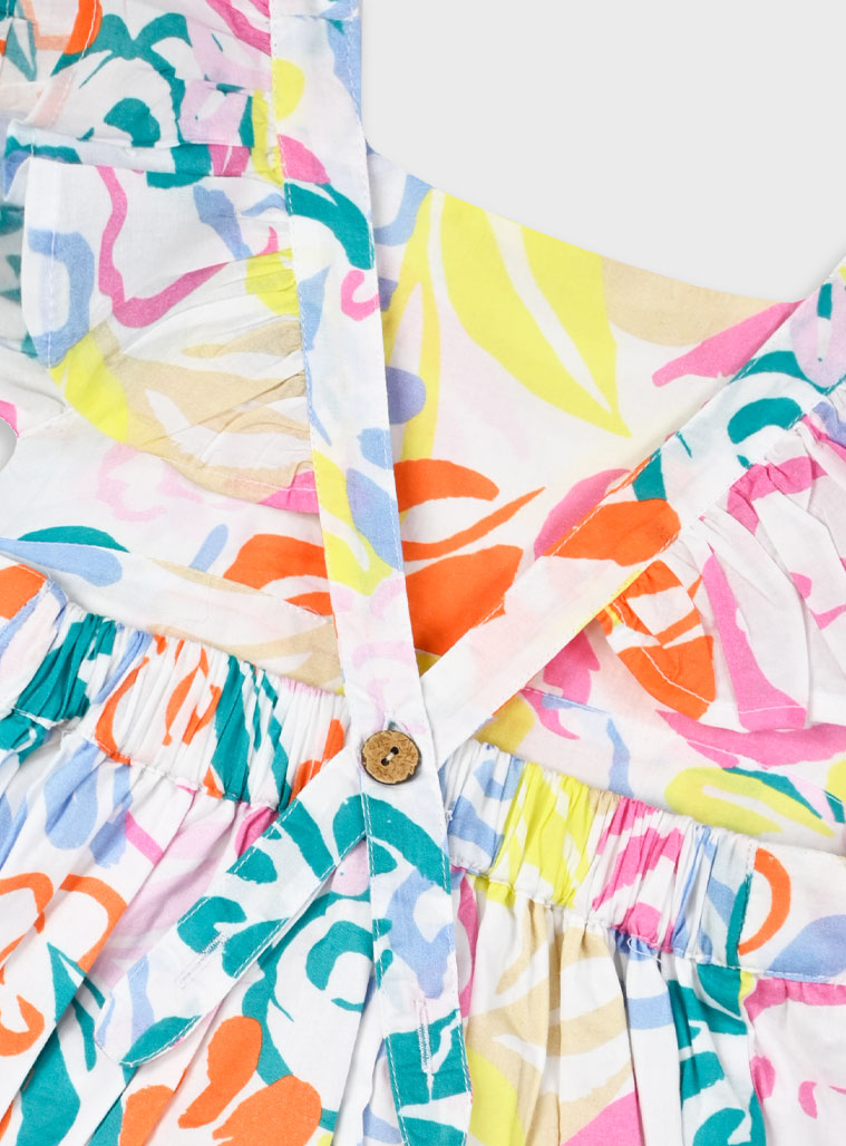 Printed romper for baby girls Energiers