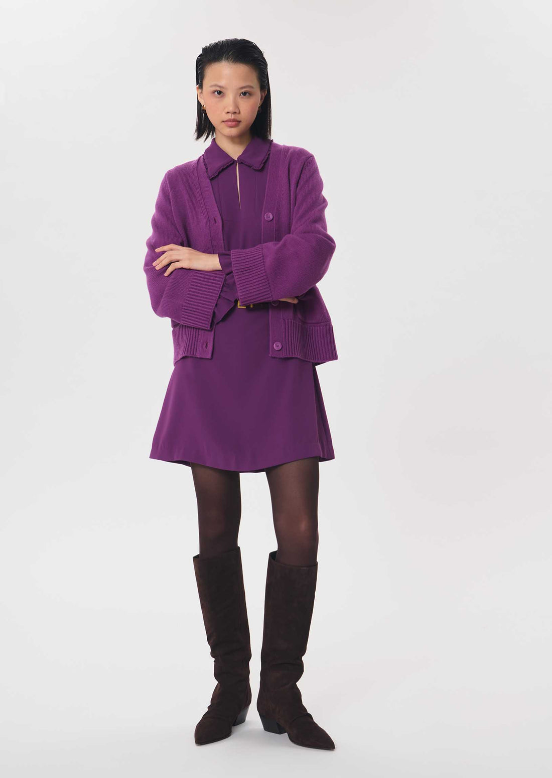 Roline dress in purple by Tara Jarmon