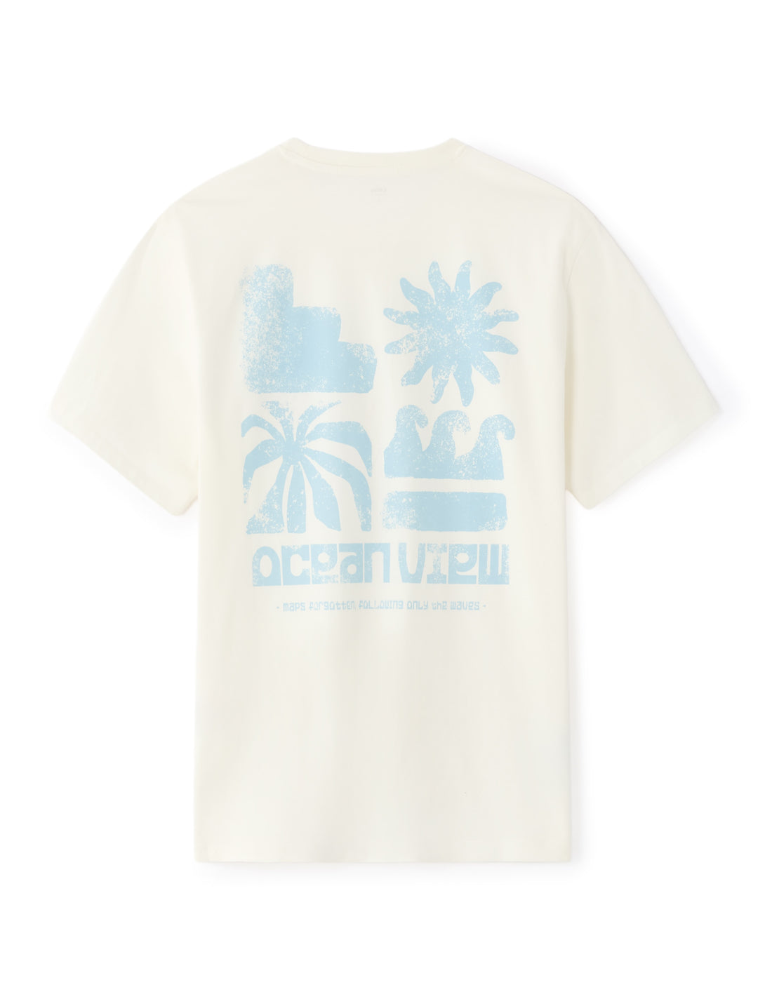 Celio Boxy crew neck T-shirt - 100% cotton naive print - White