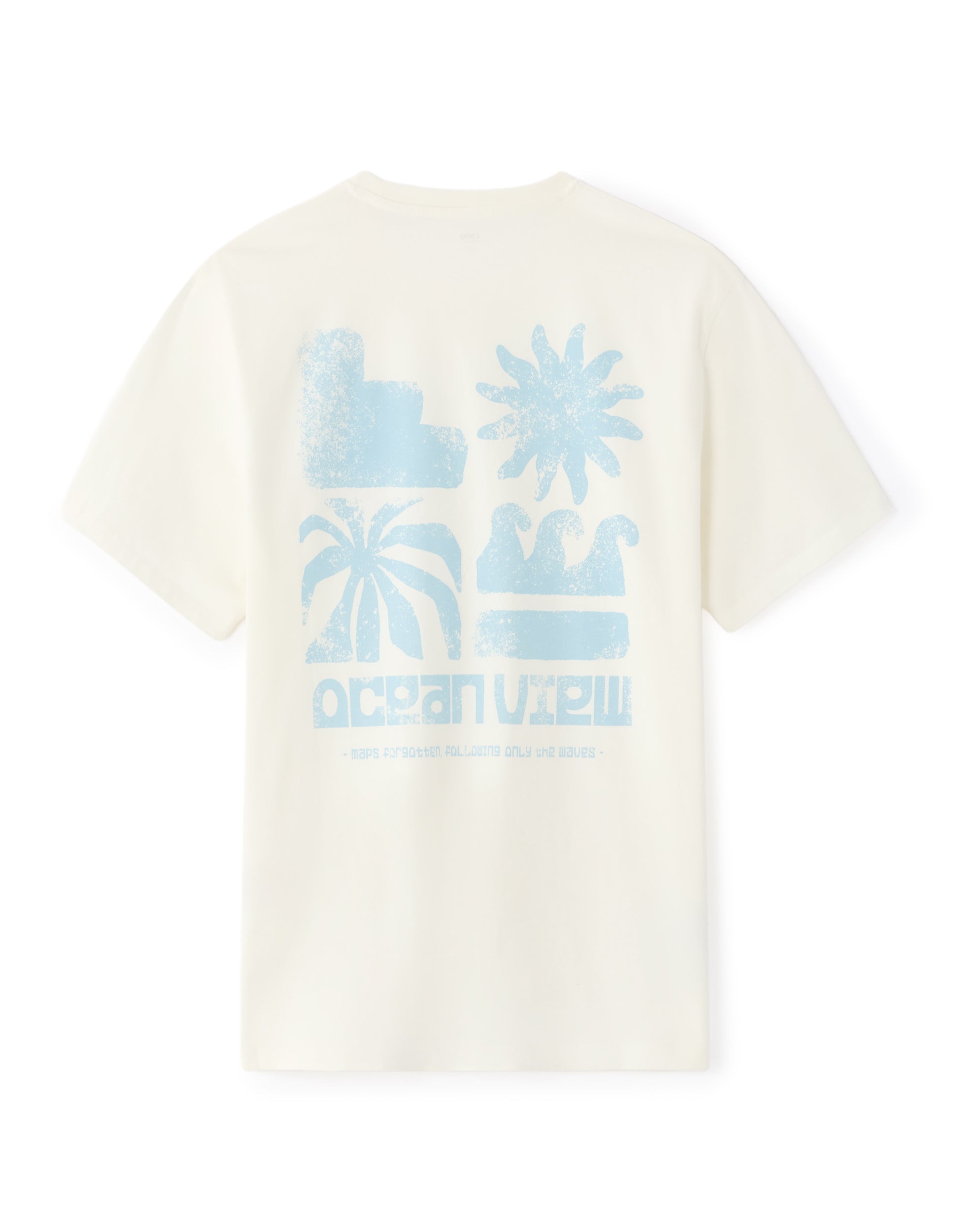 Celio Boxy crew neck T-shirt - 100% cotton naive print - White