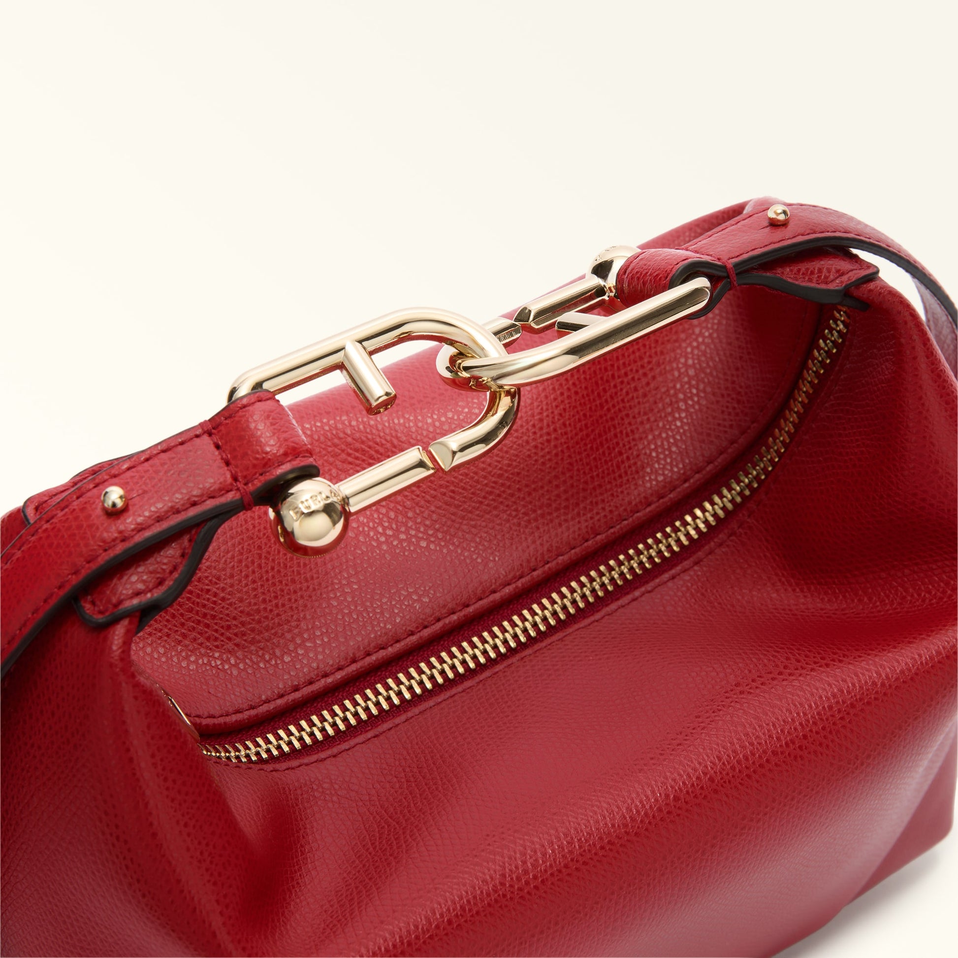 Furla Tonie Mini Hobo Bag In Leather