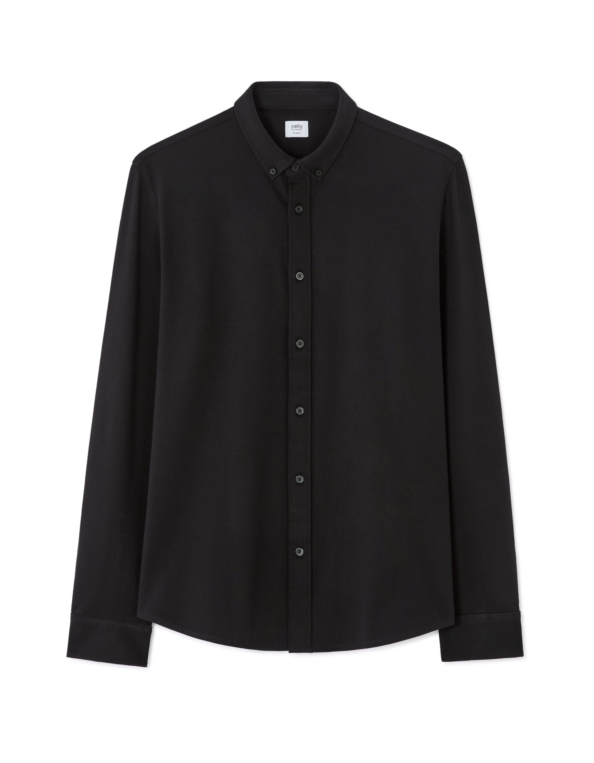 Black Long Sleeves Shirt - Celio Lebanon