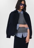 Pamela sweater in grey wool by Tara Jarmon